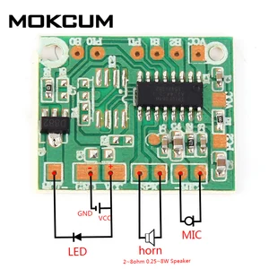 DIY диктофон плата воспроизведения интеллектуальный модуль изменения звука голоса для электронной игрушки IC Chip разговор, музыка запись 3-5 В