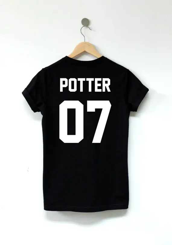 Футболка унисекс с принтом Поттер хлопковая тенниска 07 дюймов топ экрана tumblr для