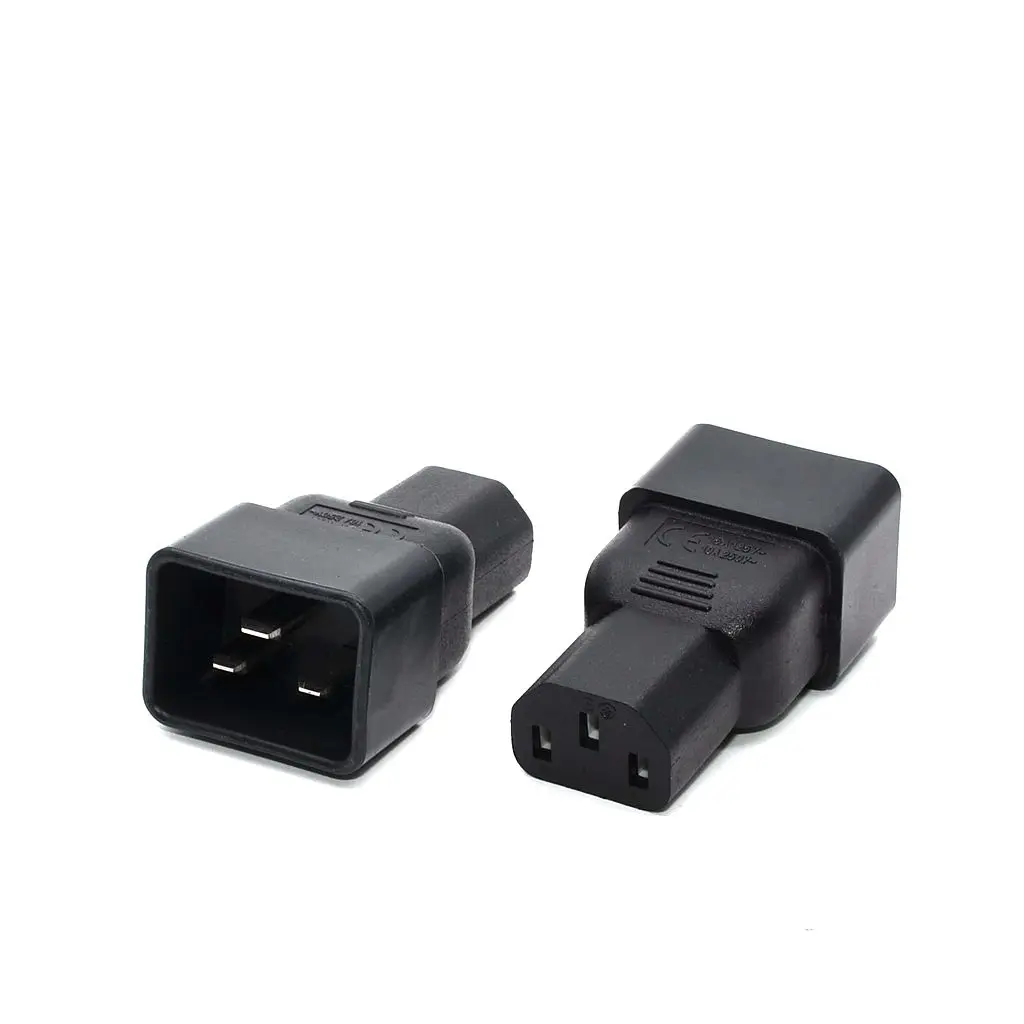 3 контактный адаптер IEC 320 C13 гнездовой к C20 переходник для источника питания