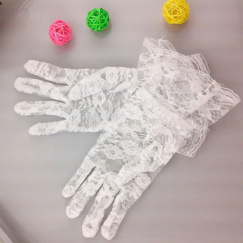 1 пара женские летние тонкие кружевные перчатки модные солнцезащитные