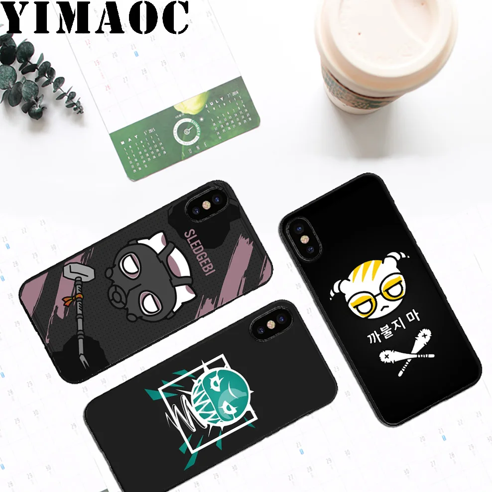 YIMAOC A48 Rainbow 6 Siege Soft Silicone Case for iPhone 11 Pro Xr Xs Max X or 10 8 7 6S Plus 5 5S SE |