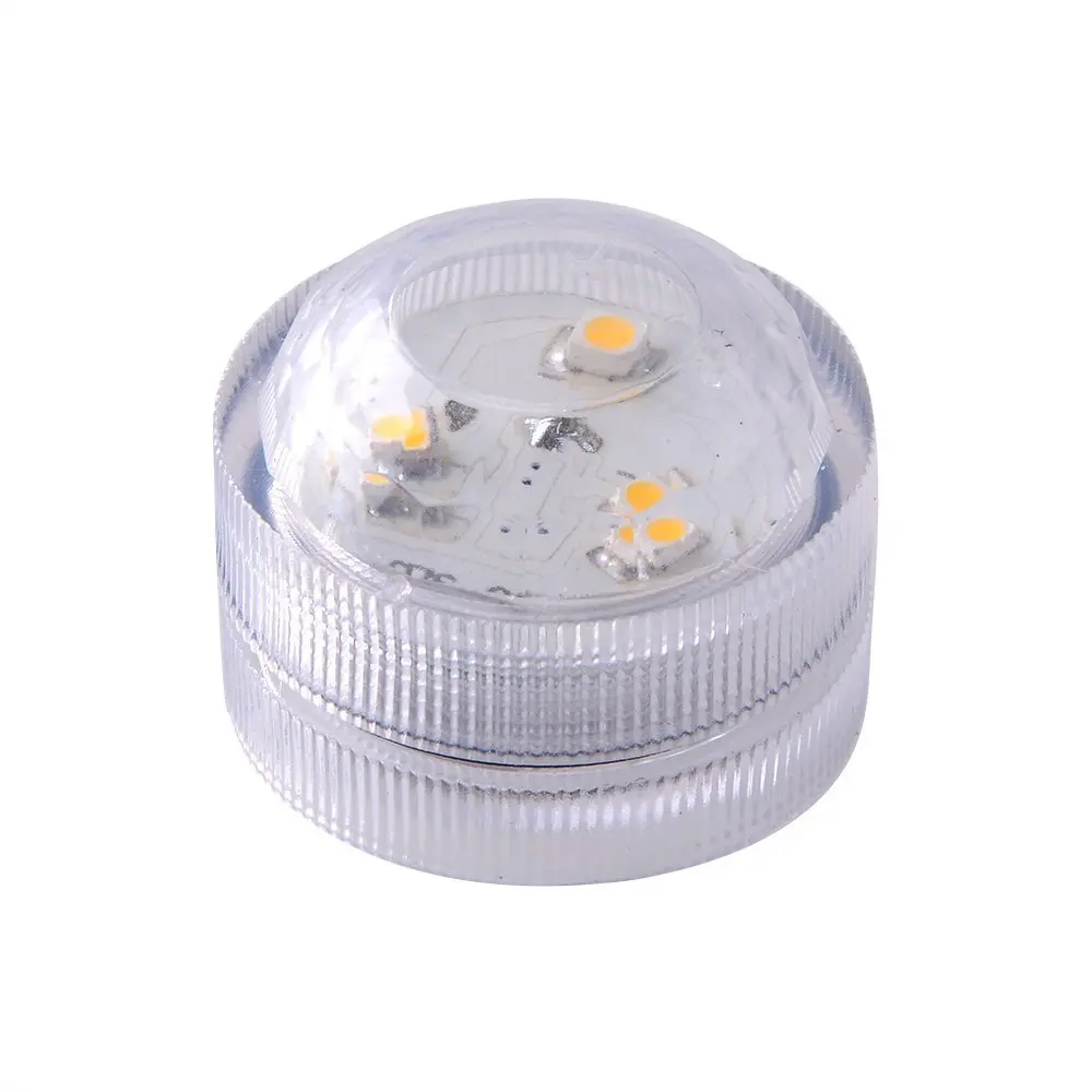 Погружные Водонепроницаемые круглые декоративные свечи с 3 SMD СИД высокой