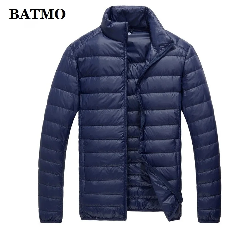 BATMO Новое поступление осень Высокое качество 80% белый утиный пух куртки, мужской тонкий пуховик, плюс-Размер 778