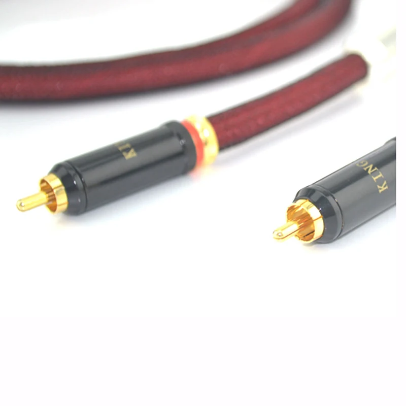 GT.2 OCC Чистая медь аудио RCA кабель для соединения с позолоченным разъемом |