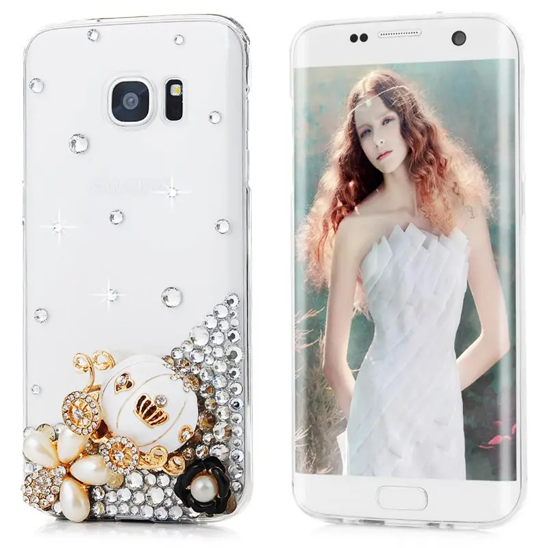 YOKIRIN для samsung Galaxy S7 Edge Стразы чехол уникальный ручной работы роскошный 3D Блеск