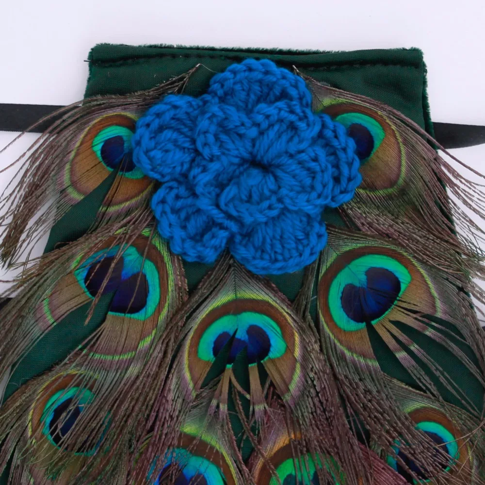 Прекрасная Мода Костюм Мальчик Девочка Ребенок Павлин Повязка Вязания Крючком