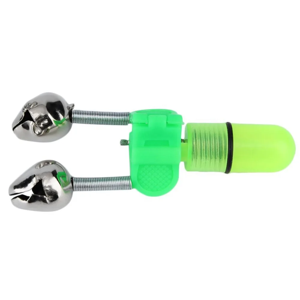 Светящаяся морская рыболовная кормушка колокольчик с двойным наконечником для