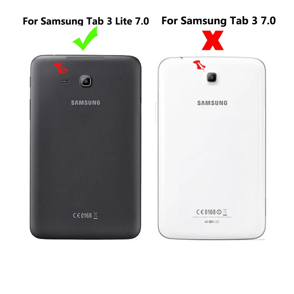 Чехол для планшета Samsung Galaxy Tab 3 Lite 7 0 T110 T111 T113 T116 с принтом Фолио Магнит умный чехол