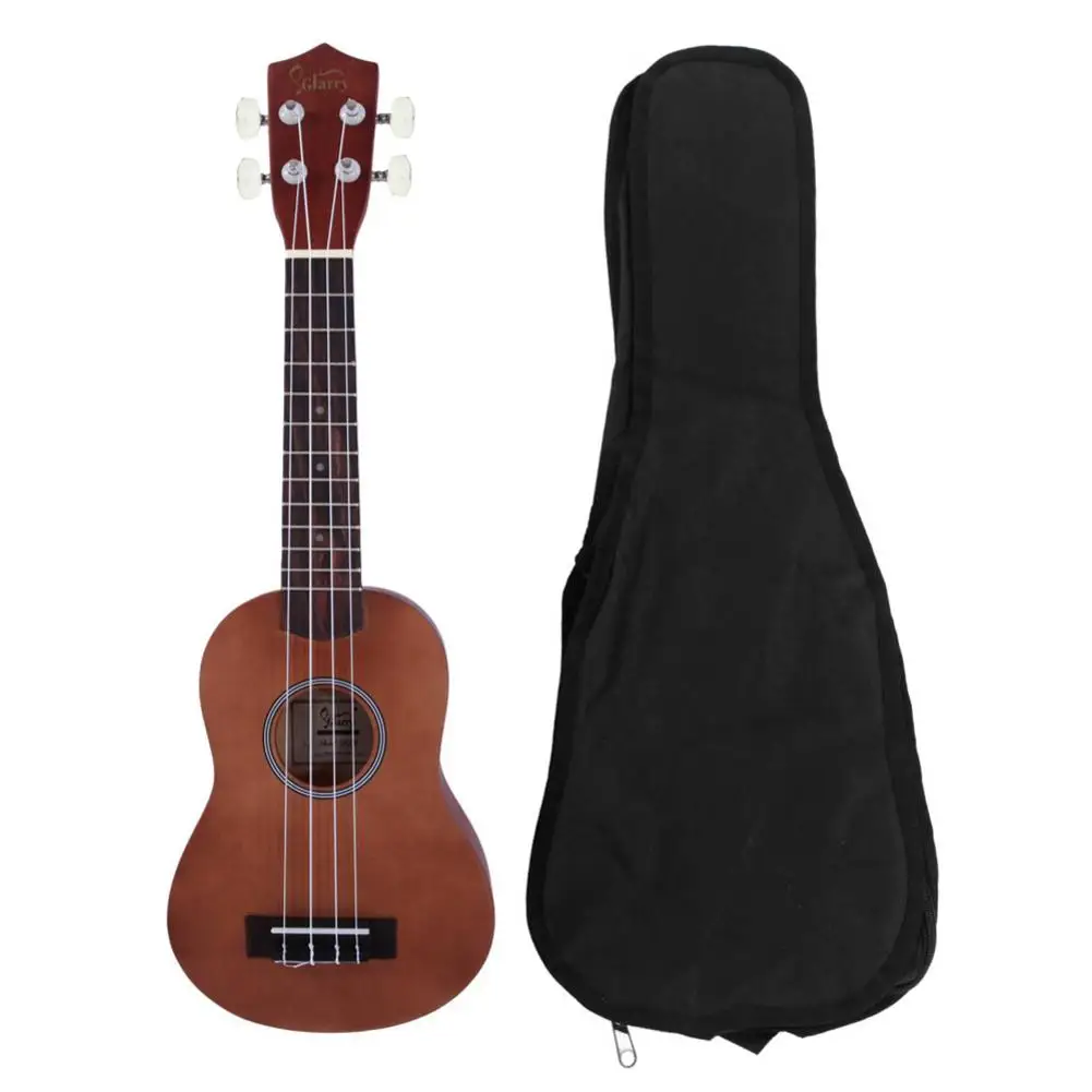 

21" Pure Color Rosewood Fingerboard Basswood Body Soprano Ukulele with Carrying Bag for Music Lovers Beginners