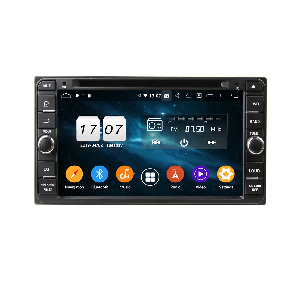 Автомагнитола PX6 4 Гб + 64 ГБ 6 ядер 2 din 95 дюйма Android 10 0 DVD GPS для Toyota RAV4 Corolla Terios