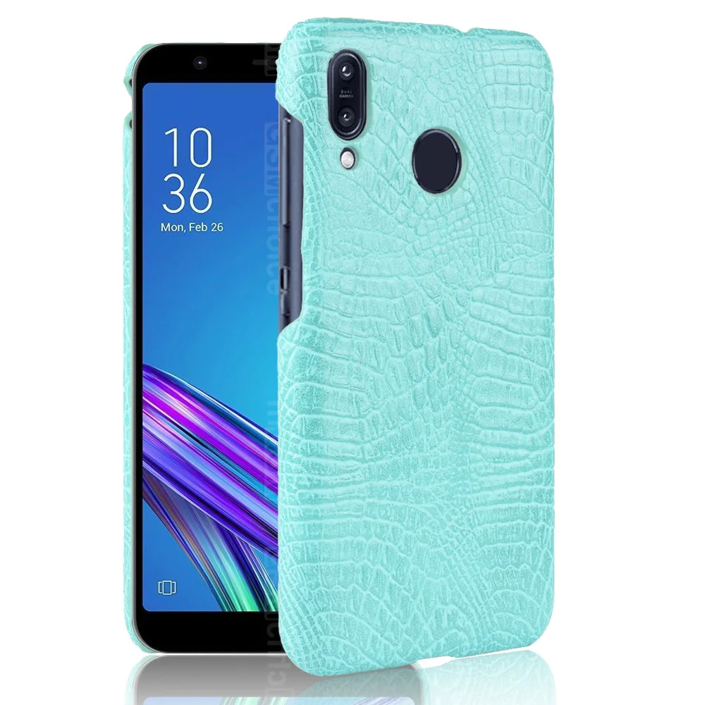ZB555KL Crocodile Leather Case for ASUS ZenFone MAX M1 Cover Luxury Skin Pattern Shockproof Hard Shell Phone Cases Fundas Bag |