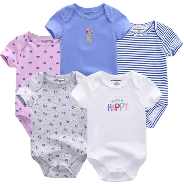 baby bodysuits 5070 Модная одежда для детей, Детская мода Одежда для мальчиков и девочек носки для новорожденных для новорожденных для маленьких девочек комбинезоны 5 шт. Комбинезоны маленькие изделия из хлопка Детский костюм - Цвет: baby bodysuits 5070