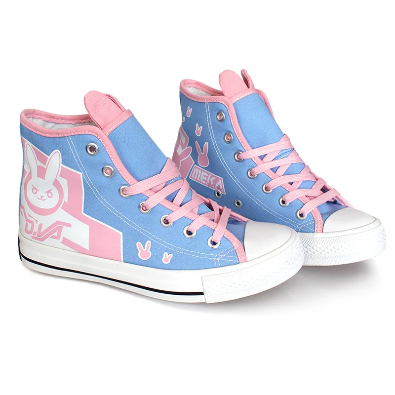 

COSREA Hot Game OW D.Va Cosplay Costume DV DJ Tracer Mercy Cosplay Boots Flat Heel Shoes Halloween Party For Woman Girls