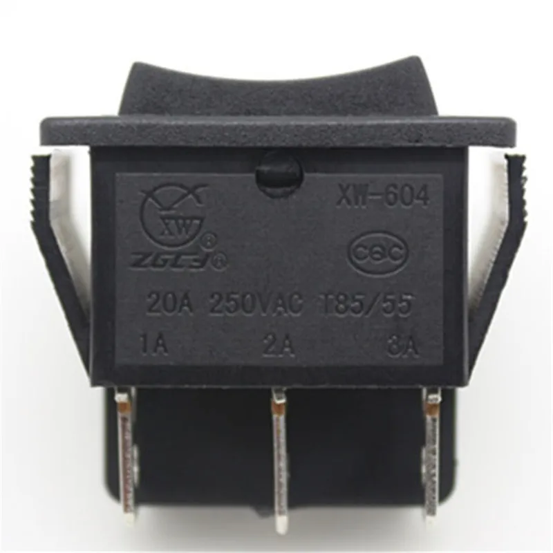 4 piecs KCD XW-604AB3 AC swicths 6 pin 3 позиция на off-on черный электрический перекидной