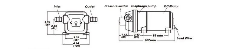FL-30 12 V/24 V DC двигатель водяного насоса самовсасывающий мини мембранный насос 10 м лифт женские туфли-лодочки