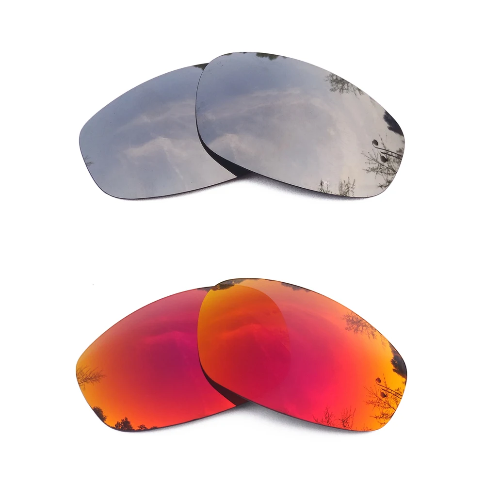 Серебристые зеркальные и полуночные солнцезащитные поляризованные Сменные