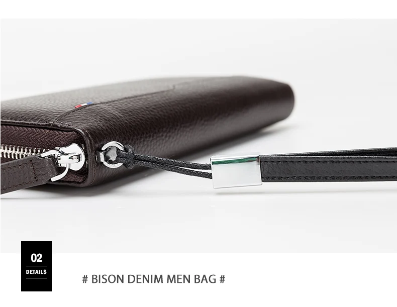 BISON DENIM, модный бренд, мужские кошельки, натуральная кожа, большая вместительность, мужской клатч, кошелек, держатель для кредитных карт, кошелек для телефона