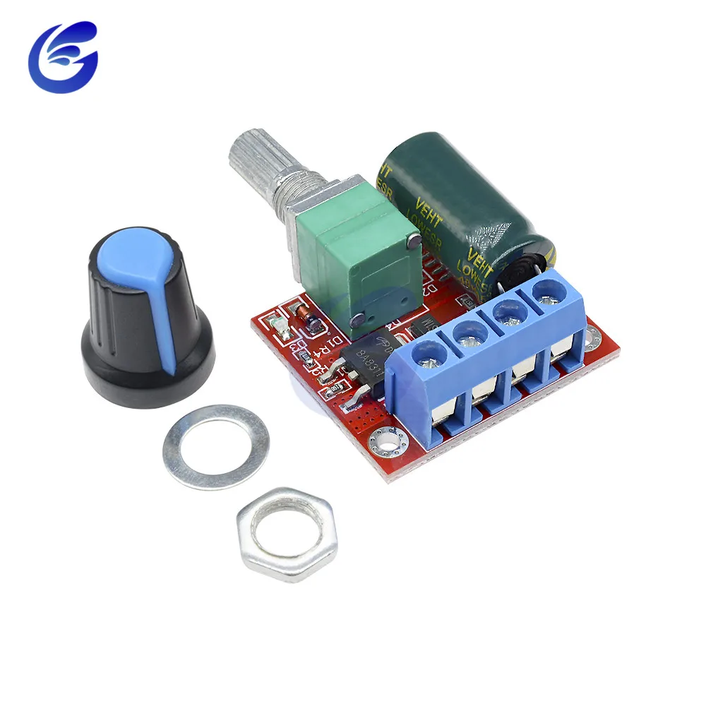 Мини 5A 90W 12V PWM контроллер скорости двигателя постоянного тока модуля 4,5 V-35 V Регулируемый Скорость регулятор Управление переключатель регулятора 24V