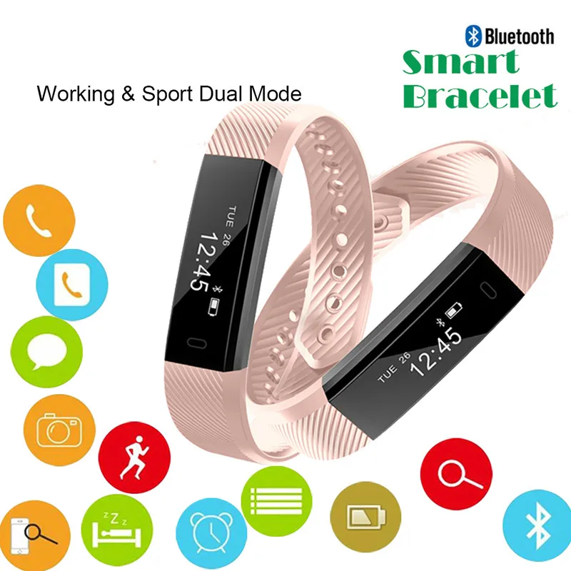 Bluetooth Смарт часы для женщин водонепроницаемый спортивный Браслет фитнес трекер