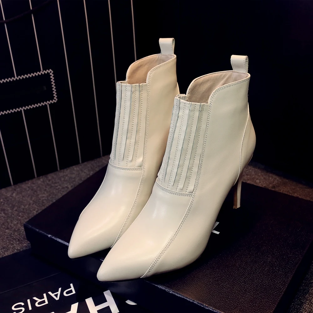 Новый 2018 Для женщин Демисезонный из натуральной кожи с плиссированной модные