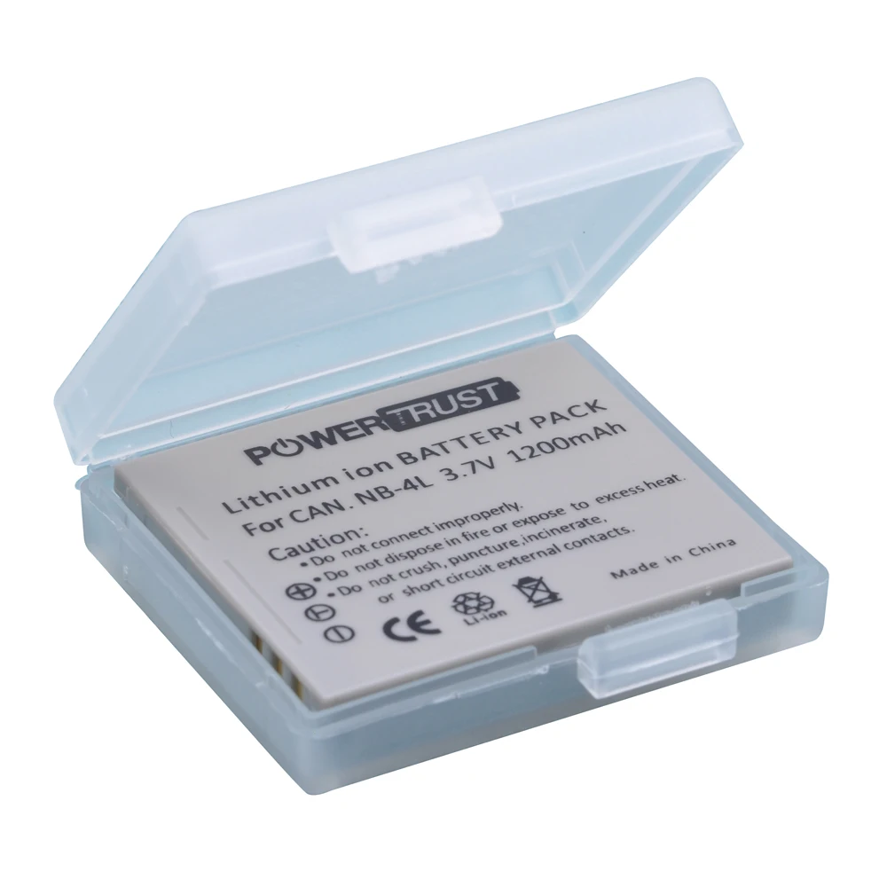 PowerTrust 3 шт. 1200 мАч NB-4L NB 4L NB4L батарея для камеры Canon IXUS 30 40 50 55 60 65 80 100 I20 PowerShot SD1000 1100 |