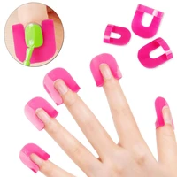 26 pcslot nail polish edge anti flooding plastic template clip1 pc sticker tool showy chic free manicure tools set dropship