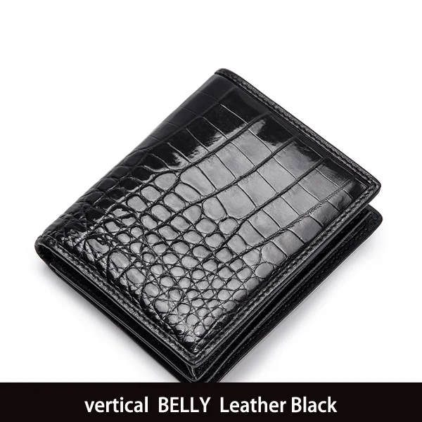 Belly Leather McParko Роскошный кошелек из натуральной крокодиловой кожи, мужские кошельки, модный брендовый маленький кошелек, элегантный мужской кошелек из крокодиловой кожи, короткий - Цвет: Belly Leather
