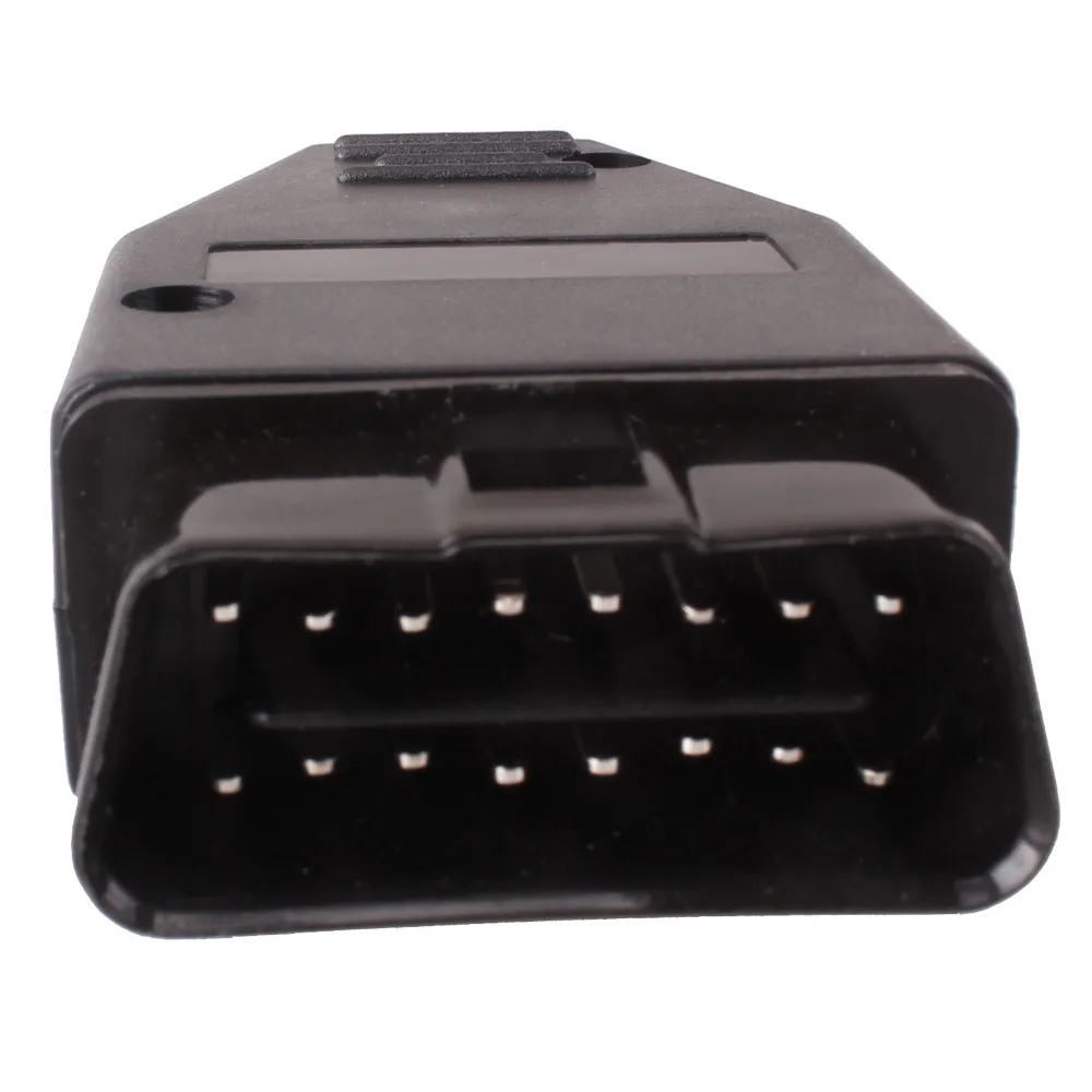 16-pin OBD2 Car Diagnostic Plug Male Connector OBD Shell Accessories Convert Diagnose Tool Without Software ABS Black | Автомобили и