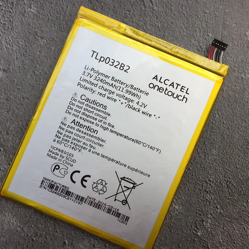 100% Новинка Высокое качество 3240 мАч TLp032B2 батарея для Alcatel Flash Plus 2 II OT 7049D
