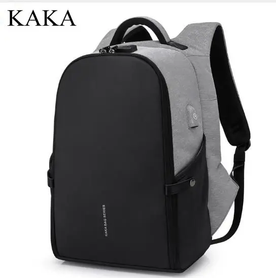 Рюкзак для ноутбука KAKA с USB зарядкой Мужской Дорожный рюкзак школьная сумка