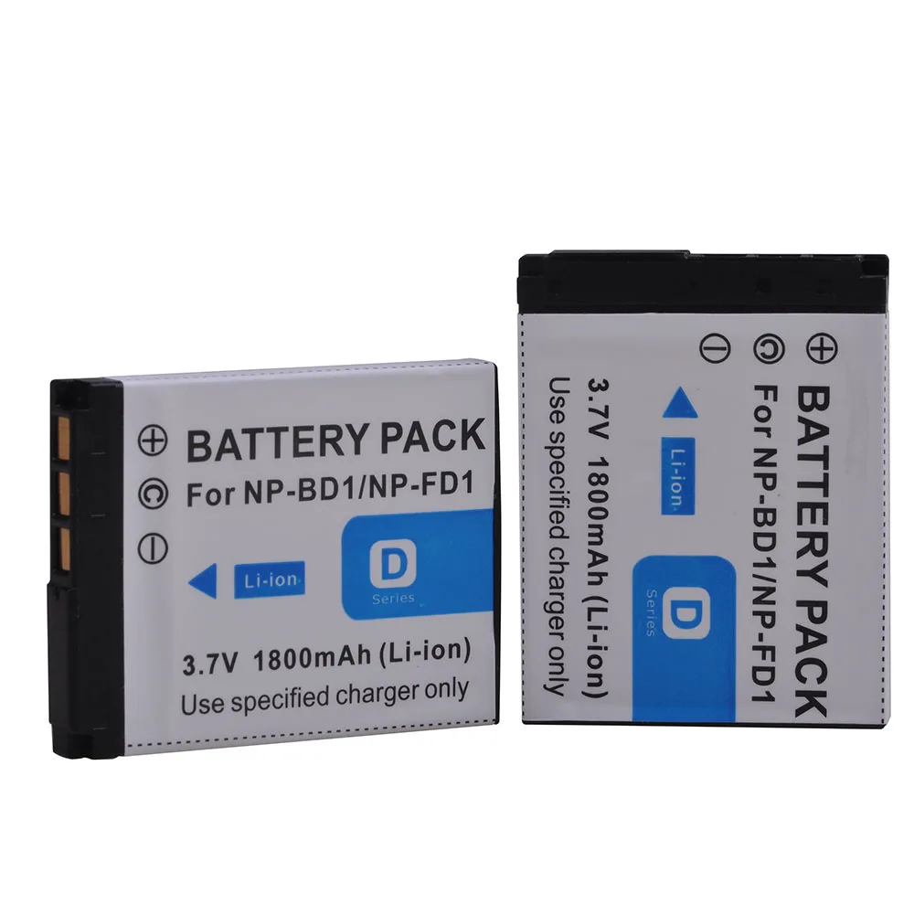 2 шт. NP FD1 BD1 Камера Батарея для sony DSC T300 TX1 T900 T700 T500 T200 T77 t90 T70 T2 G3 S930|Цифровые