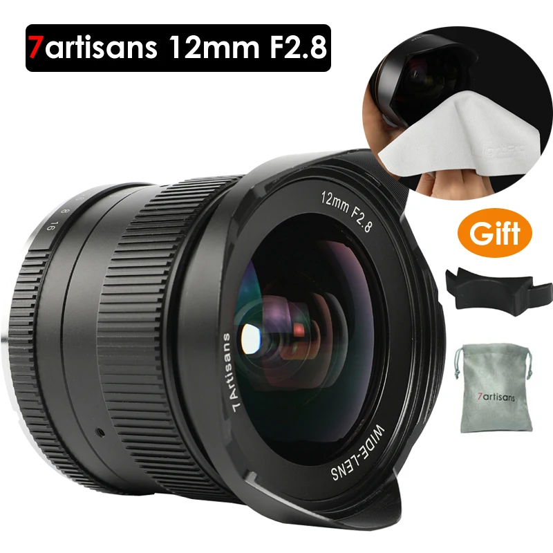 Ультра широкоугольный объектив 7artisans 12 мм f2.8 для Sony e крепление APS C беззеркальных