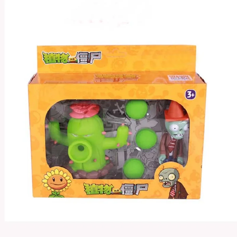 PVZ Plants vs Zombies Pea shooter ПВХ фигурка модель игрушки Растения против Зомби Brinquedos