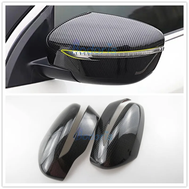 Углеродное волокно автомобильный Стайлинг дверное зеркало Накладка заднего