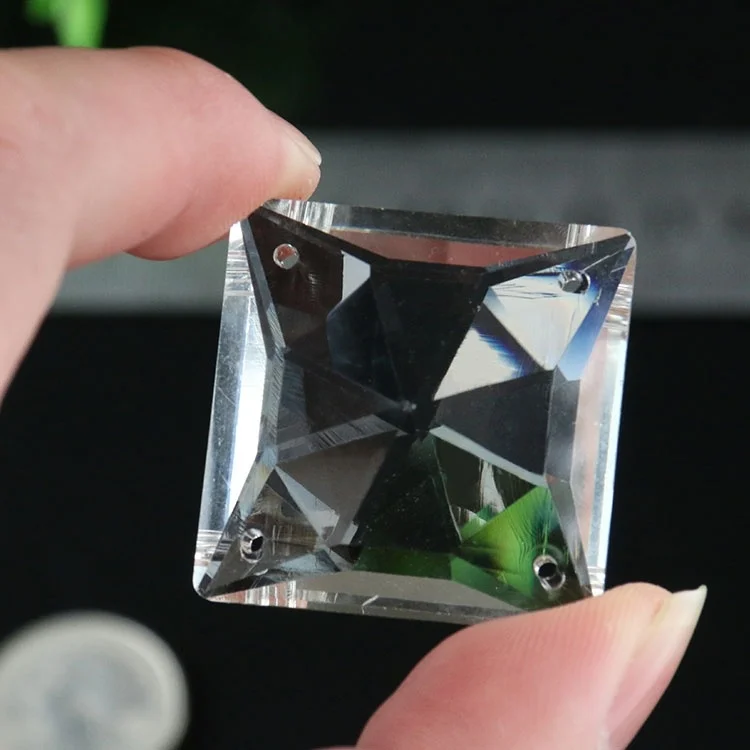 1 шт. прозрачная квадратная стеклянная люстра 45 мм | Лампы и освещение