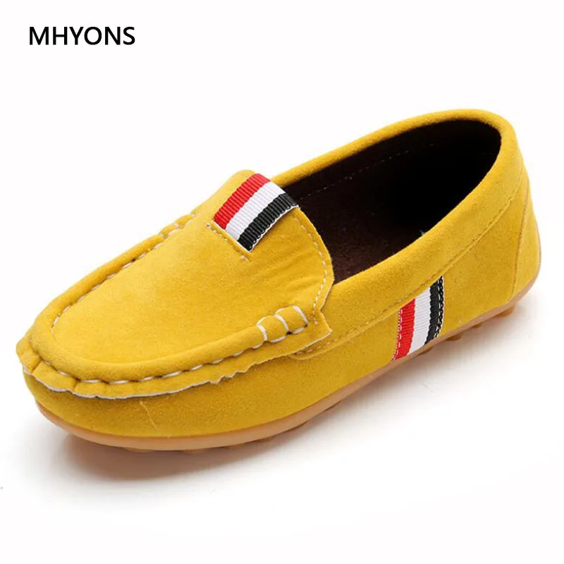MHYONS/ г. Детская обувь Осенняя нескользящая обувь в горошек для мальчиков модная повседневная обувь на мягкой подошве, светильник детские кроссовки для девочек, размер 21-36