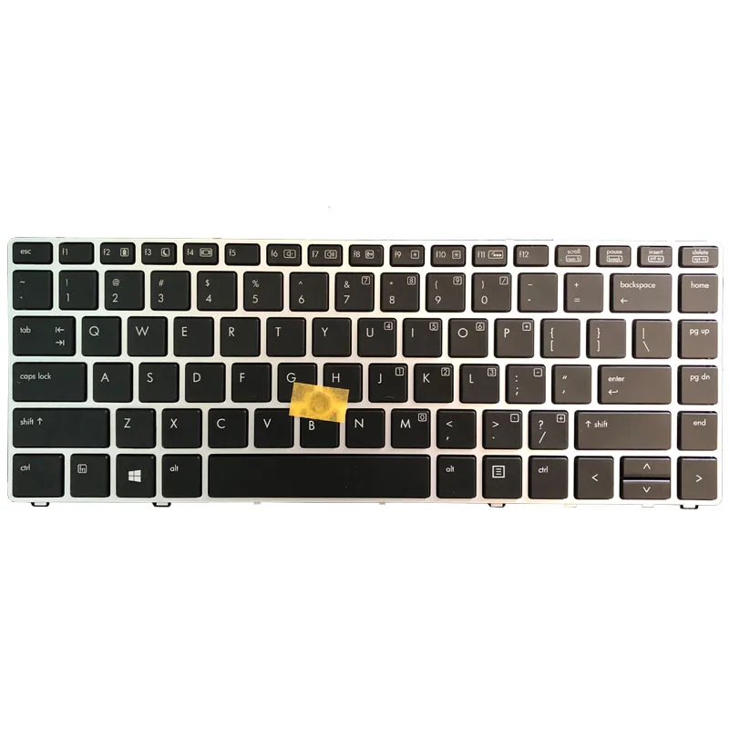 Новая американская Клавиатура для ноутбука hp EliteBook Folio 9470 M 9480 серебряная рамка с