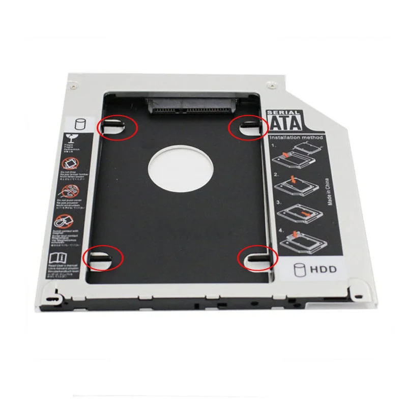 En-Labs 2,5 дюймов SATA 2 HDD/SSD жесткий диск SATA addy лоток для Apple MacBook/MacBook Pro 13 15 17 CD/DVD-ROM Оптический отсек