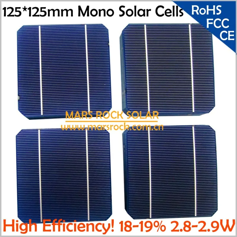 600 шт./лот оптовая продажа монокристаллических солнечных батарей класса А 125x125 мм