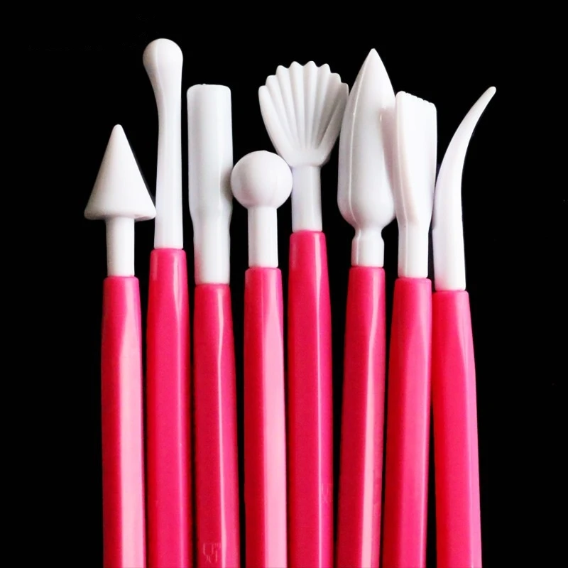8pcs/Lot 16 Patterns Fondant Cake Decorating Flower Sugar Craft Modelling Tools Clay Tool Free Shipping | Дом и сад