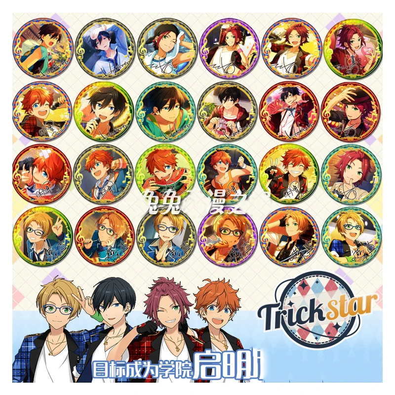 Значок аниме набор звезд идол старшеклассная игровая команда трикстар значок в