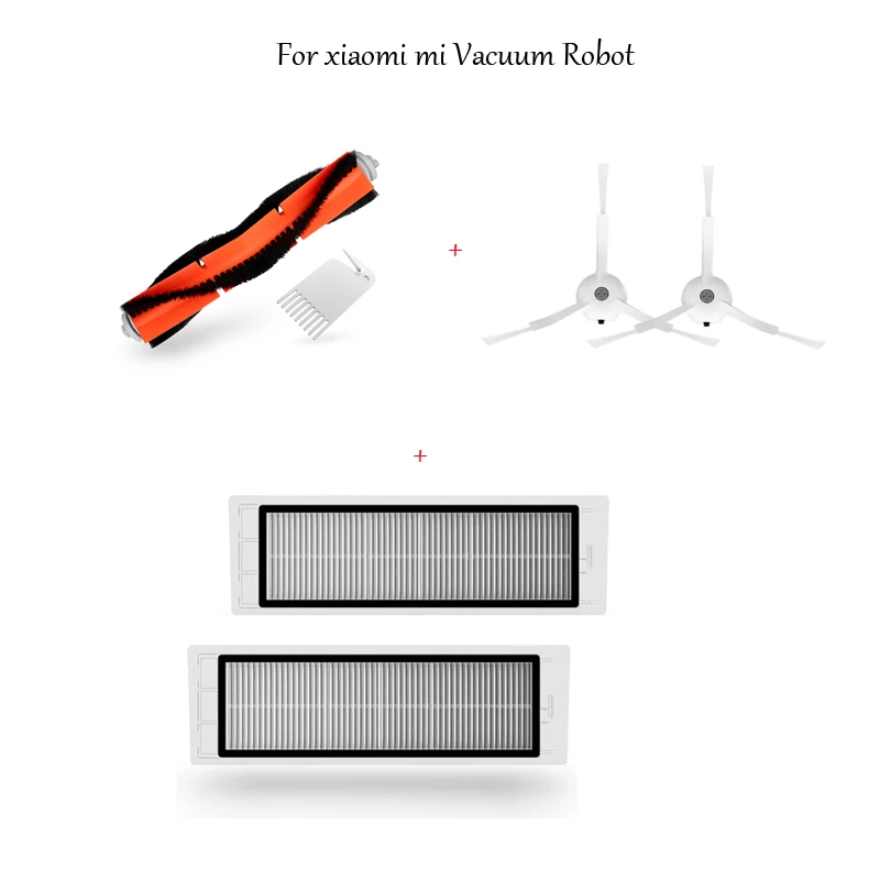 100% Оригинальный HEPA фильтр основная щетка боковая наборы для замены Xiaomi mijia roborock S50