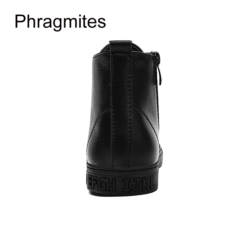 Phragmites/модная обувь для уличных танцев в стиле хип-хоп; Высокая мужская обувь на плоской подошве; однотонные черные ботинки; botas mujer; крутые мужские ботинки высокого качества