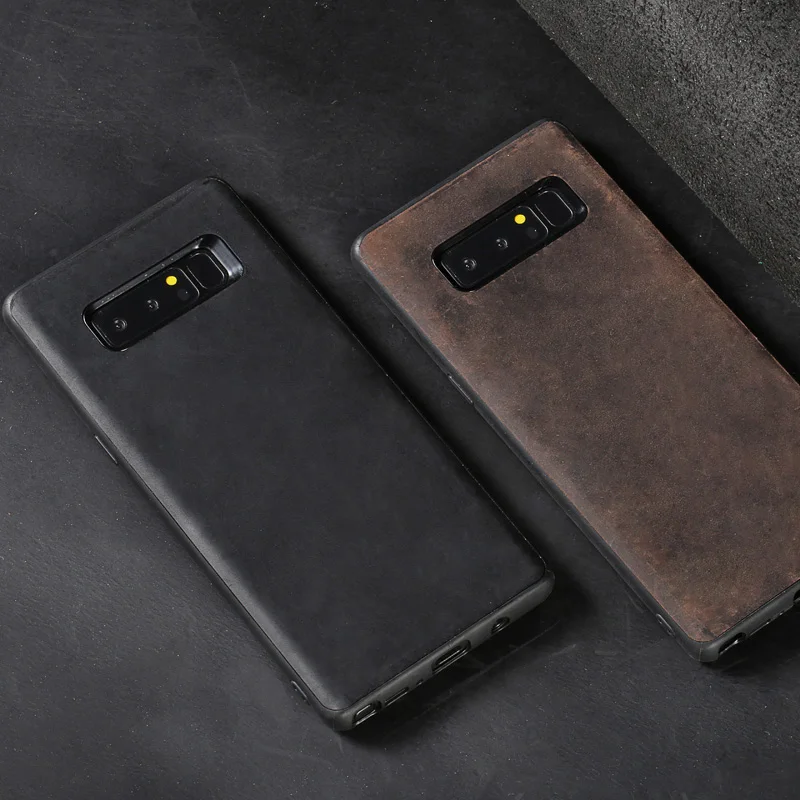 Кожа Ретро crazy horse кожа для Samsung Note 8 чехол все включено мобильный телефон
