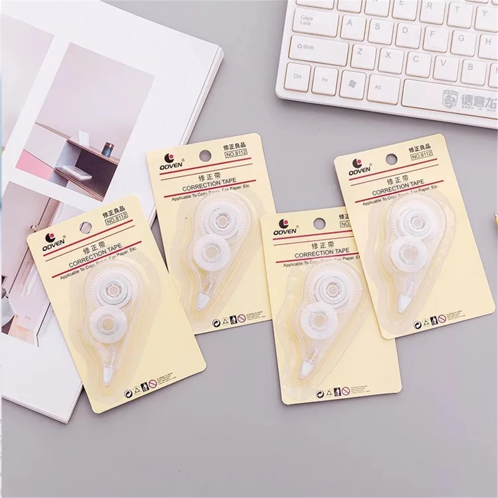 Simple Print-free Transparent Correction Belt Lovely Portable Student Office tape Stationery | Канцтовары для офиса и дома
