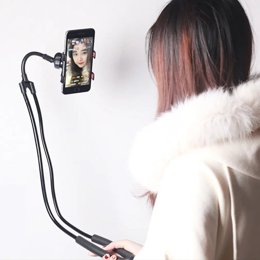 Гибкий Мобильный телефон держатель подвесная Шея Lazy ожерелье кронштейн кровать