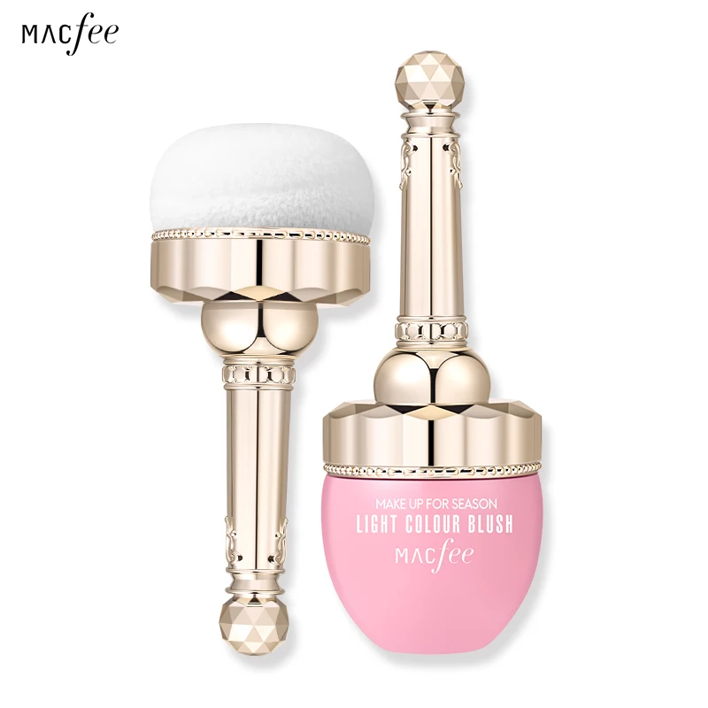 MACFEE воздушная подушка румяна пудра естественный нюд макияж розовый персиковый