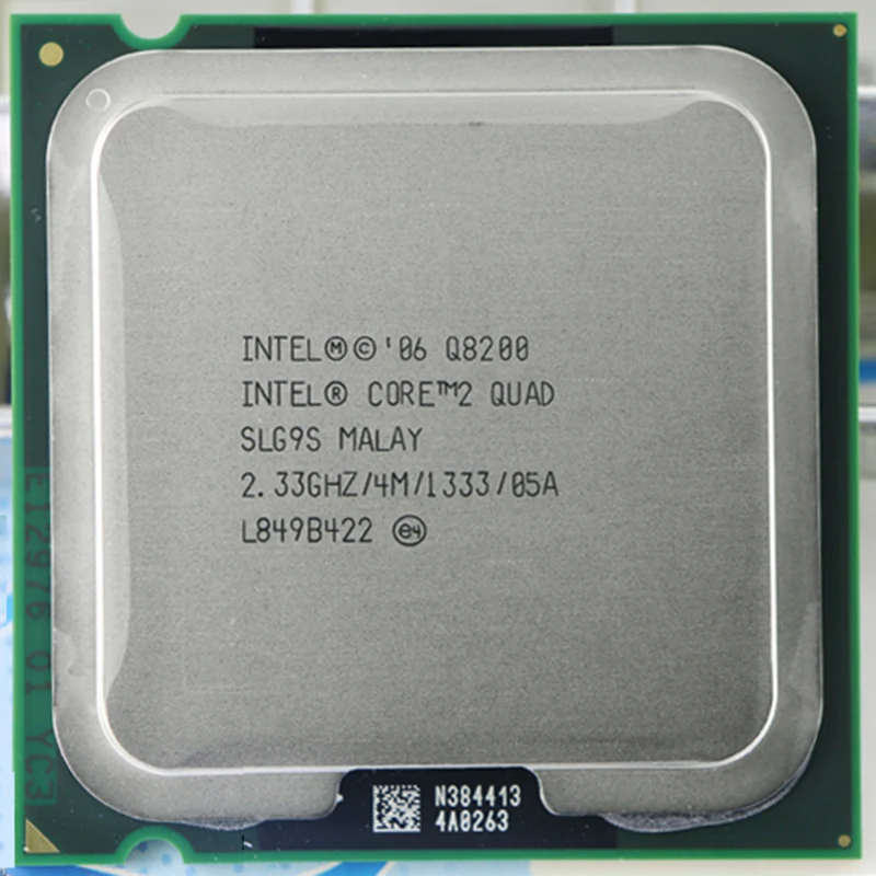 Процессор INTEL core 2 quad Q8200 cpu(2,33 ГГц/4 м/1333 ГГц) Socket LGA 775 настольный процессор