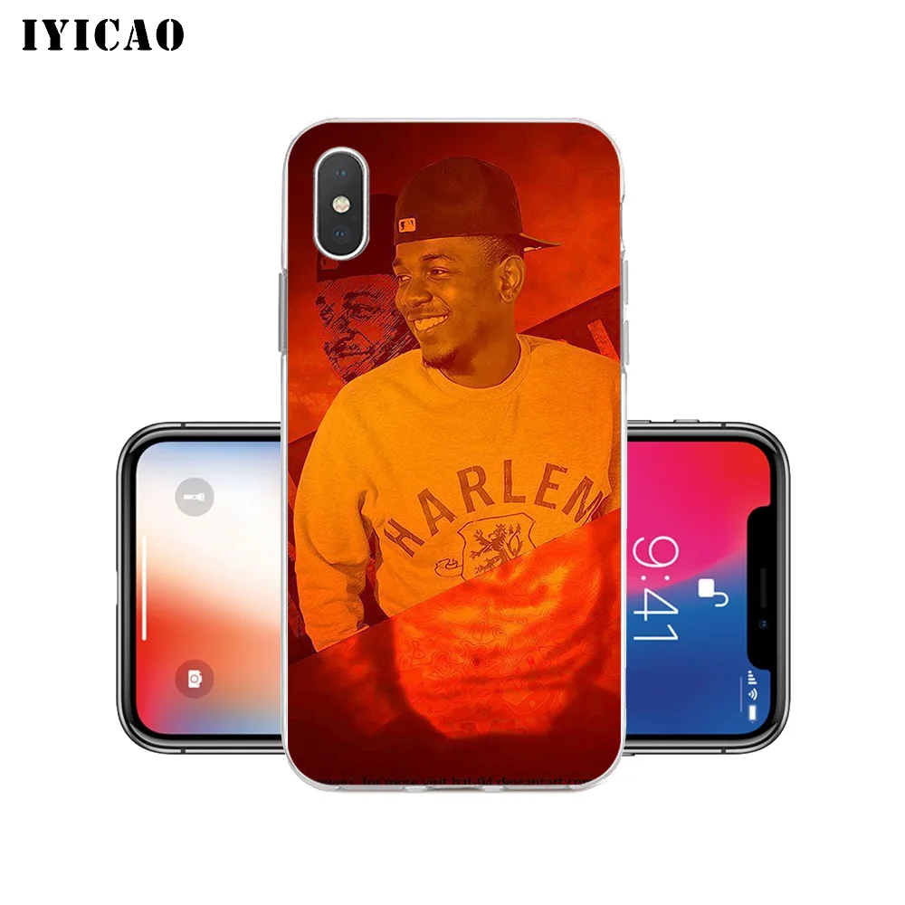 IYICAO Kendrick Lamar Рэппер Мягкий силиконовый чехол для телефона iPhone X XR XS MAX 6 6s 7 8 Plus 5 5S SE