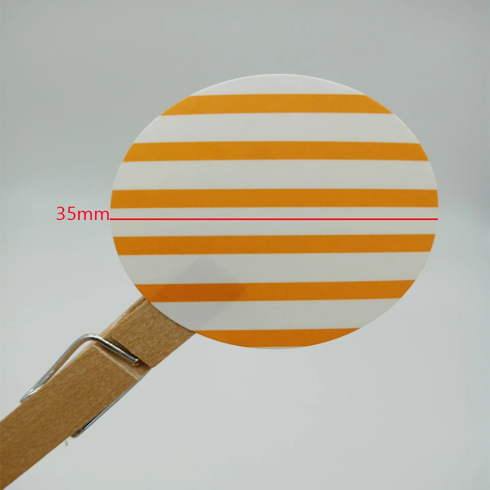 

90pcs/lot Green White Orange Three-color Round Self-adhesive Sealing Stickers DIY Handmaking Gifts Decoration Sticker